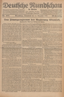 Deutsche Rundschau in Polen : früher Ostdeutsche Rundschau, Bromberger Tageblatt. Jg.32, Nr. 287 (12 Dezember 1925) = Jg.49 + dod.