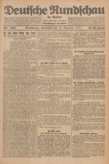 Deutsche Rundschau in Polen : früher Ostdeutsche Rundschau, Bromberger Tageblatt. Jg.32, Nr. 293 (19 Dezember 1925) = Jg.49 + dod.
