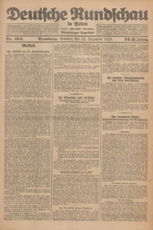 Deutsche Rundschau in Polen : früher Ostdeutsche Rundschau, Bromberger Tageblatt. Jg.32, Nr. 294 (20 Dezember 1925) = Jg.49 + dod.