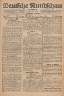 Deutsche Rundschau in Polen : früher Ostdeutsche Rundschau, Bromberger Tageblatt. Jg.32, Nr. 296 (23 Dezember 1925) = Jg.49 + dod.