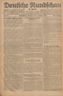 Deutsche Rundschau in Polen : früher Ostdeutsche Rundschau, Bromberger Tageblatt. Jg.33, Nr. 2 (3 Januar 1926) + dod.