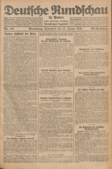 Deutsche Rundschau in Polen : früher Ostdeutsche Rundschau, Bromberger Tageblatt. Jg.33, Nr. 12 (16 Januar 1926) = Jg.50 + dod.