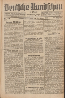 Deutsche Rundschau in Polen : früher Ostdeutsche Rundschau, Bromberger Tageblatt. Jg.33, Nr. 20 (26 Januar 1926) = Jg.50 + dod.