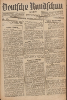 Deutsche Rundschau in Polen : früher Ostdeutsche Rundschau, Bromberger Tageblatt. Jg.33, Nr. 26 (2 Februar 1926) = Jg.50 + dod.