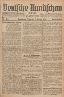 Deutsche Rundschau in Polen : früher Ostdeutsche Rundschau, Bromberger Tageblatt. Jg.33, Nr. 28 (5 Februar 1926) = Jg.50 + dod.