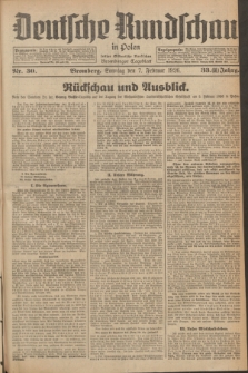 Deutsche Rundschau in Polen : früher Ostdeutsche Rundschau, Bromberger Tageblatt. Jg.33, Nr. 30 (7 Februar 1926) = Jg.50 + dod.