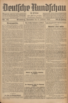Deutsche Rundschau in Polen : früher Ostdeutsche Rundschau, Bromberger Tageblatt. Jg.33, Nr. 35 (13 Februar 1926) = Jg.50 + dod.