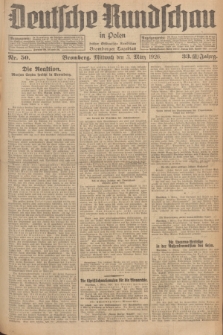 Deutsche Rundschau in Polen : früher Ostdeutsche Rundschau, Bromberger Tageblatt. Jg.33, Nr. 50 (3 März 1926) = Jg.50 + dod.