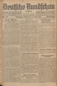Deutsche Rundschau in Polen : früher Ostdeutsche Rundschau, Bromberger Tageblatt. Jg.33, Nr. 95 (27 April 1926) = Jg.50 + dod.