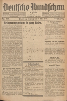 Deutsche Rundschau in Polen : früher Ostdeutsche Rundschau, Bromberger Tageblatt. Jg.33, Nr. 110 (16 Mai 1926) = Jg.50 + dod.