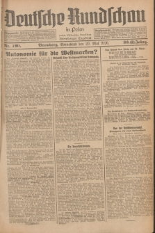 Deutsche Rundschau in Polen : früher Ostdeutsche Rundschau, Bromberger Tageblatt. Jg.33, Nr. 120 (29 Mai 1926) = Jg.50 + dod.