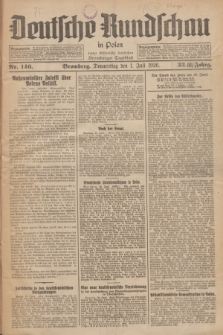Deutsche Rundschau in Polen : früher Ostdeutsche Rundschau, Bromberger Tageblatt. Jg.33, Nr. 146 (1 Juli 1926) = Jg.50 + dod.