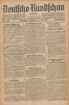 Deutsche Rundschau in Polen : früher Ostdeutsche Rundschau, Bromberger Tageblatt. Jg.33, Nr. 149 (4 Juli 1926) = Jg.50 + dod.