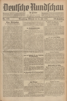 Deutsche Rundschau in Polen : früher Ostdeutsche Rundschau, Bromberger Tageblatt. Jg.33, Nr. 157 (14 Juli 1926) = Jg.50 + dod.