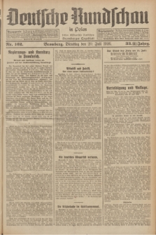 Deutsche Rundschau in Polen : früher Ostdeutsche Rundschau, Bromberger Tageblatt. Jg.33, Nr. 162 (20 Juli 1926) = Jg.50 + dod.