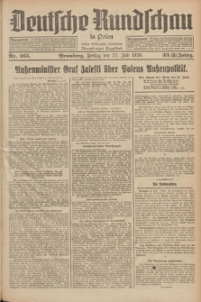 Deutsche Rundschau in Polen : früher Ostdeutsche Rundschau, Bromberger Tageblatt. Jg.33, Nr. 165 (23 Juli 1926) = Jg.50 + dod.