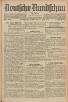 Deutsche Rundschau in Polen : früher Ostdeutsche Rundschau, Bromberger Tageblatt. Jg.33, Nr. 168 (27 Juli 1926) = Jg.50 + dod.
