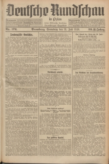 Deutsche Rundschau in Polen : früher Ostdeutsche Rundschau, Bromberger Tageblatt. Jg.33, Nr. 172 (31 Juli 1926) = Jg.50 + dod.