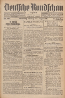 Deutsche Rundschau in Polen : früher Ostdeutsche Rundschau, Bromberger Tageblatt. Jg.33, Nr. 174 (3 August 1926) = Jg.50 + dod.