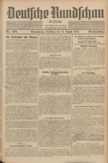 Deutsche Rundschau in Polen : früher Ostdeutsche Rundschau, Bromberger Tageblatt. Jg.33, Nr. 198 (31 August 1926) = Jg.50 + dod.