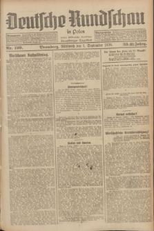 Deutsche Rundschau in Polen : früher Ostdeutsche Rundschau, Bromberger Tageblatt. Jg.33, Nr. 199 (1 September 1926) = Jg.50 + dod.