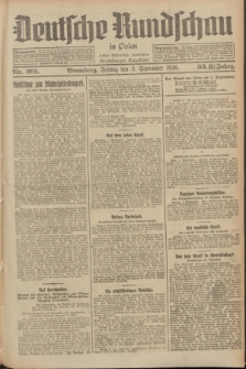 Deutsche Rundschau in Polen : früher Ostdeutsche Rundschau, Bromberger Tageblatt. Jg.33, Nr. 201 (3 September 1926) = Jg.50 + dod.