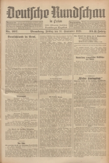 Deutsche Rundschau in Polen : früher Ostdeutsche Rundschau, Bromberger Tageblatt. Jg.33, Nr. 207 (10 September 1926) = Jg.50 + dod.