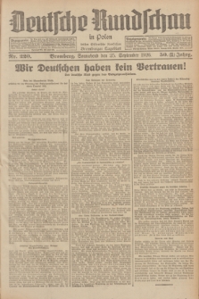 Deutsche Rundschau in Polen : früher Ostdeutsche Rundschau, Bromberger Tageblatt. Jg.50, Nr. 220 (25 September 1926) = Jg.33 + dod.
