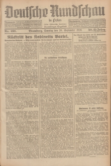 Deutsche Rundschau in Polen : früher Ostdeutsche Rundschau, Bromberger Tageblatt. Jg.50, Nr. 221 (26 September 1926) = Jg.33 + dod.