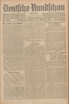 Deutsche Rundschau in Polen : früher Ostdeutsche Rundschau, Bromberger Tageblatt. Jg.50, Nr. 222 (28 September 1926) = Jg.33 + dod.