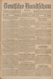 Deutsche Rundschau in Polen : früher Ostdeutsche Rundschau, Bromberger Tageblatt. Jg.50, Nr. 226 (2 Oktober 1926) + dod.