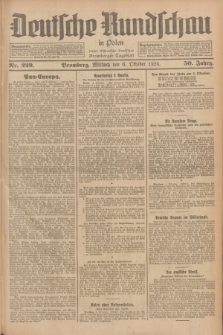 Deutsche Rundschau in Polen : früher Ostdeutsche Rundschau, Bromberger Tageblatt. Jg.50, Nr. 229 (6 Oktober 1926) + dod.