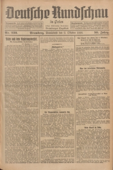 Deutsche Rundschau in Polen : früher Ostdeutsche Rundschau, Bromberger Tageblatt. Jg.50, Nr. 232 (9 Oktober 1926) + dod.