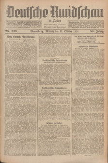 Deutsche Rundschau in Polen : früher Ostdeutsche Rundschau, Bromberger Tageblatt. Jg.50, Nr. 235 (13 Oktober 1926) + dod.