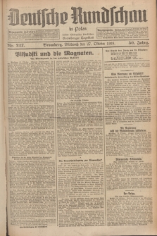 Deutsche Rundschau in Polen : früher Ostdeutsche Rundschau, Bromberger Tageblatt. Jg.50, Nr. 247 (27 Oktober 1926) + dod.