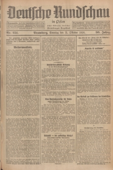 Deutsche Rundschau in Polen : früher Ostdeutsche Rundschau, Bromberger Tageblatt. Jg.50, Nr. 251 (31 Oktober 1926) + dod.