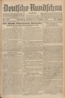 Deutsche Rundschau in Polen : früher Ostdeutsche Rundschau, Bromberger Tageblatt. Jg.50, Nr. 257 (9 November 1926) + dod.