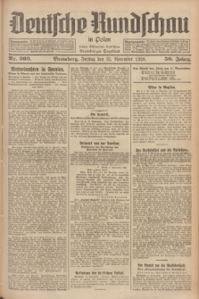 Deutsche Rundschau in Polen : früher Ostdeutsche Rundschau, Bromberger Tageblatt. Jg.50, Nr. 260 (12 November 1926) + dod.