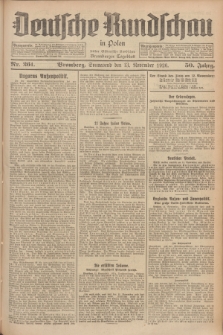 Deutsche Rundschau in Polen : früher Ostdeutsche Rundschau, Bromberger Tageblatt. Jg.50, Nr. 261 (13 November 1926) + dod.