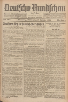 Deutsche Rundschau in Polen : früher Ostdeutsche Rundschau, Bromberger Tageblatt. Jg.50, Nr. 264 (17 November 1926) + dod.