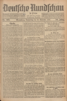 Deutsche Rundschau in Polen : früher Ostdeutsche Rundschau, Bromberger Tageblatt. Jg.50, Nr. 265 (18 November 1926) + dod.