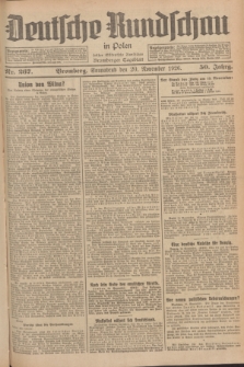 Deutsche Rundschau in Polen : früher Ostdeutsche Rundschau, Bromberger Tageblatt. Jg.50, Nr. 267 (20 November 1926) + dod.