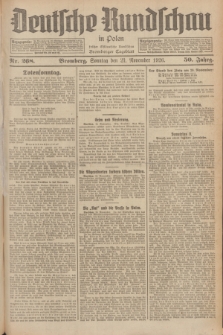 Deutsche Rundschau in Polen : früher Ostdeutsche Rundschau, Bromberger Tageblatt. Jg.50, Nr. 268 (21 November 1926) + dod.