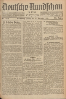 Deutsche Rundschau in Polen : früher Ostdeutsche Rundschau, Bromberger Tageblatt. Jg.50, Nr. 272 (26 November 1926) + dod.