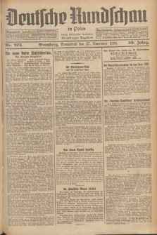 Deutsche Rundschau in Polen : früher Ostdeutsche Rundschau, Bromberger Tageblatt. Jg.50, Nr. 273 (27 November 1926) + dod.