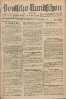 Deutsche Rundschau in Polen : früher Ostdeutsche Rundschau, Bromberger Tageblatt. Jg.50, Nr. 286 (14 Dezember 1926) + dod.