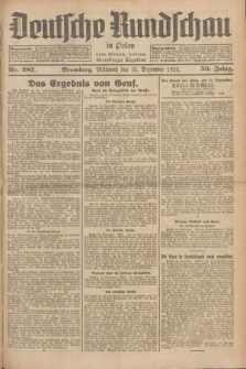 Deutsche Rundschau in Polen : früher Ostdeutsche Rundschau, Bromberger Tageblatt. Jg.50, Nr. 287 (15 Dezember 1926) + dod.