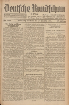 Deutsche Rundschau in Polen : früher Ostdeutsche Rundschau, Bromberger Tageblatt. Jg.50, Nr. 290 (18 Dezember 1926) + dod.