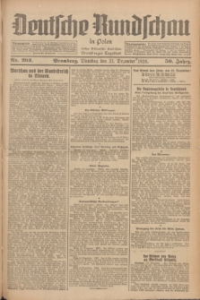 Deutsche Rundschau in Polen : früher Ostdeutsche Rundschau, Bromberger Tageblatt. Jg.33, Nr. 292 (21 Dezember 1926) = Jg.50 + dod.