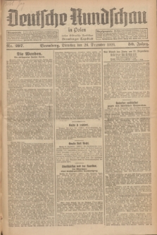 Deutsche Rundschau in Polen : früher Ostdeutsche Rundschau, Bromberger Tageblatt. Jg.50, Nr. 297 (28 Dezember 1926) + dod.